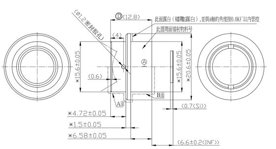 FWD-9.1 9.1mm F1.1 640×512@12μm LWIR Motorized Zoom Lens con lunghezza d'onda da 8 a 12 μm per l'imaging termico